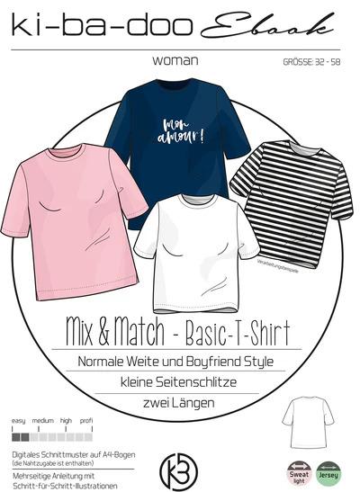 Kibadoo Mix&Match Basic T-Shirt | Größe 32-58