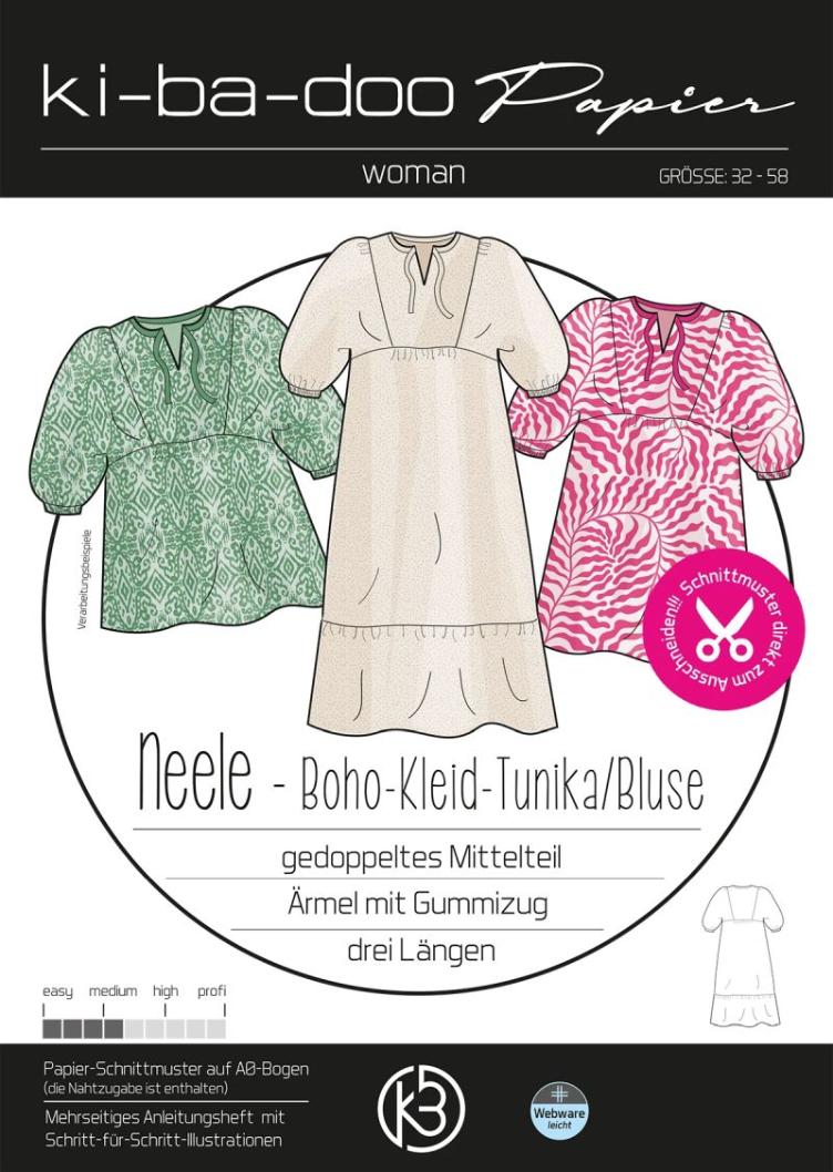 Kibadoo Neele, Boho Kleid/Tunika/Bluse