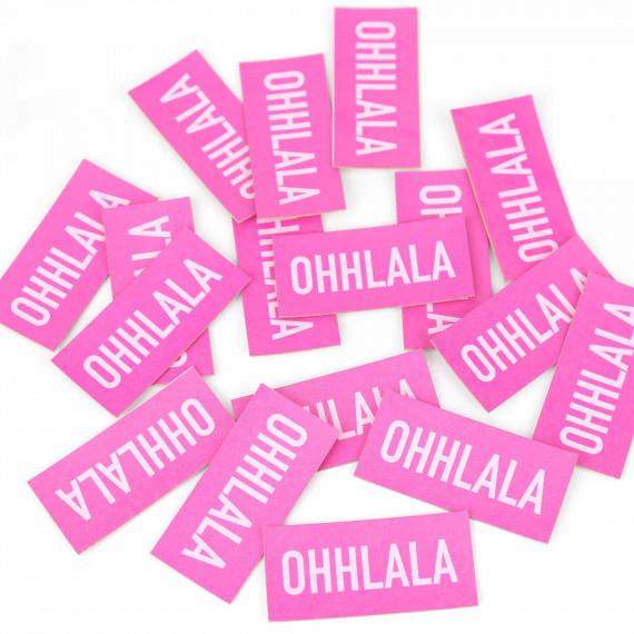 Kunstleder-Label - `OHHLALA`, Pink - 0
