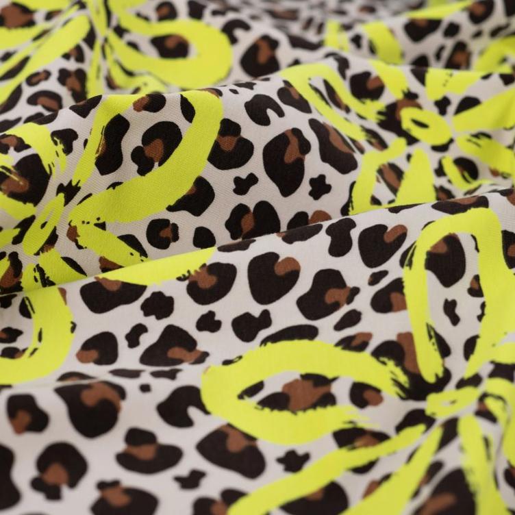 Leo Flower Neon Gelb, Summer-Sweat