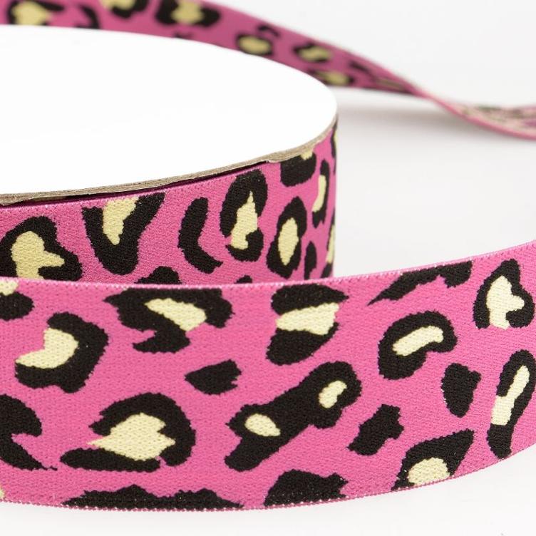 Leo Gummiband/Elast, Pink, 40mm