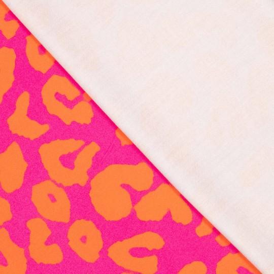 Leo Viskose Satin, Pink/Orange - 0