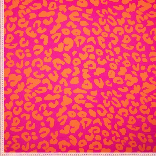 Leo Viskose Satin, Pink/Orange - 1