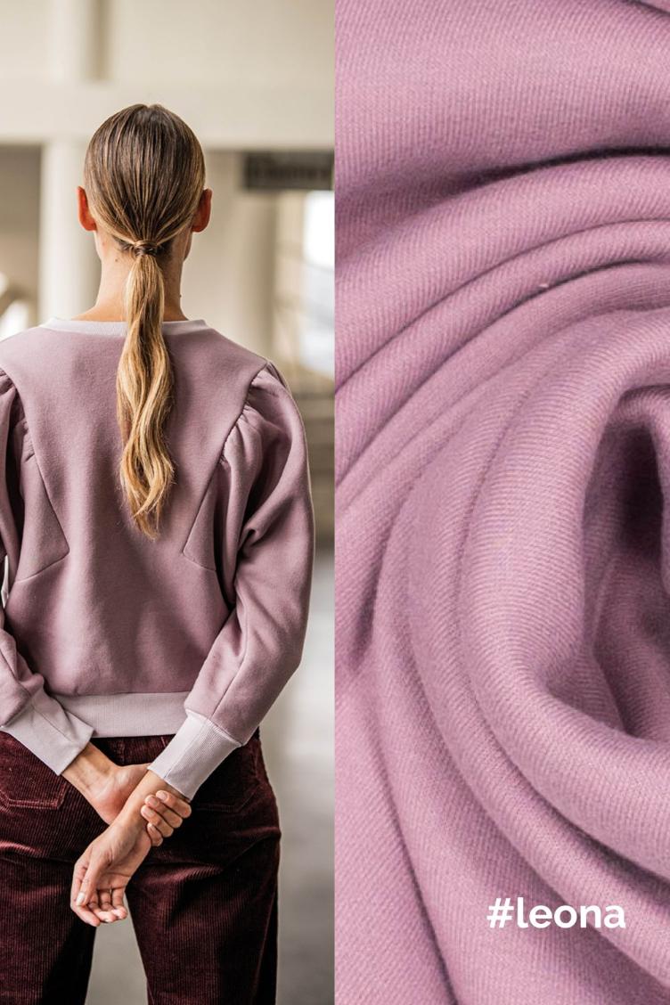 #leona, Organic Winter-Sweat, Elderberry (Lila)