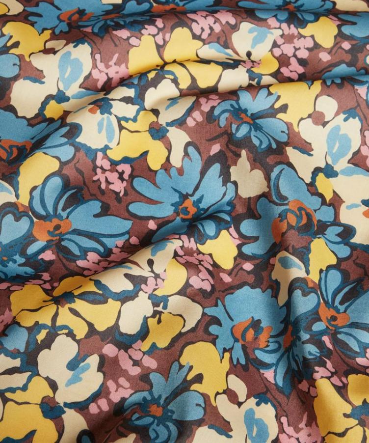 LIBERTY FABRICS Alison Lewis | Tana Lawn™ Cotton / Blue, Brown