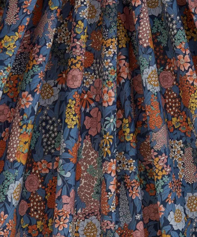 LIBERTY FABRICS Ciara | Tana Lawn™ Cotton / Blue, Ocker - 0