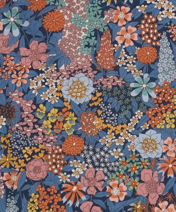 LIBERTY FABRICS Ciara | Tana Lawn™ Cotton / Blue, Ocker - 1