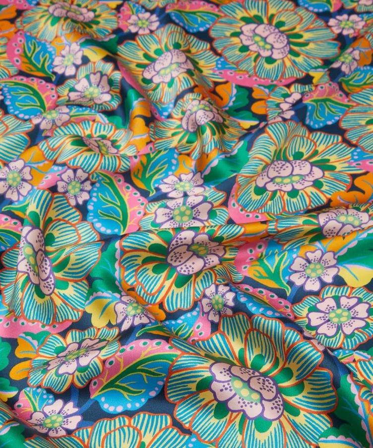 LIBERTY FABRICS, CLIFFORD Silk Crepe De Chine | Tana Lawn™
