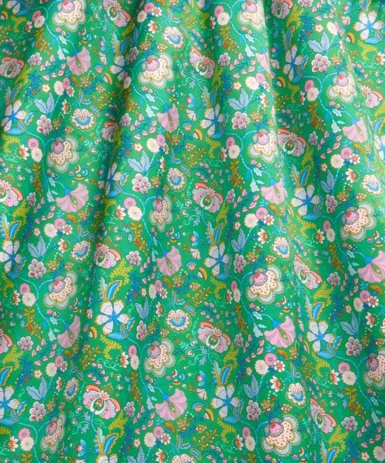 LIBERTY FABRICS Mabelle Hall, Belgravia SILK SATIN - 1