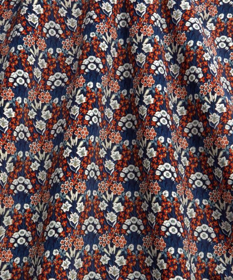 LIBERTY FABRICS Mountain Primrose, Belgravia SILK SATIN - 1