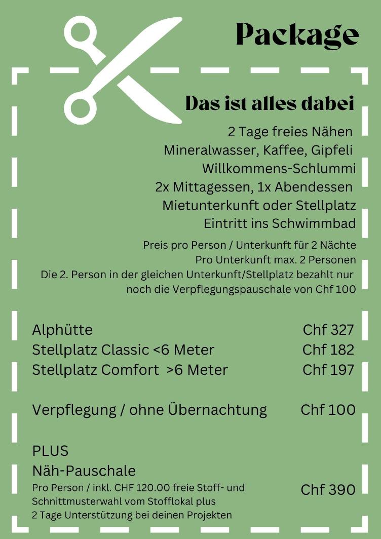 März 2025 | Näh-Camp Bad Ragaz AUSVERKAUFT - 1