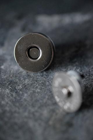 Magnetverschluss, 18mm, silber - 0