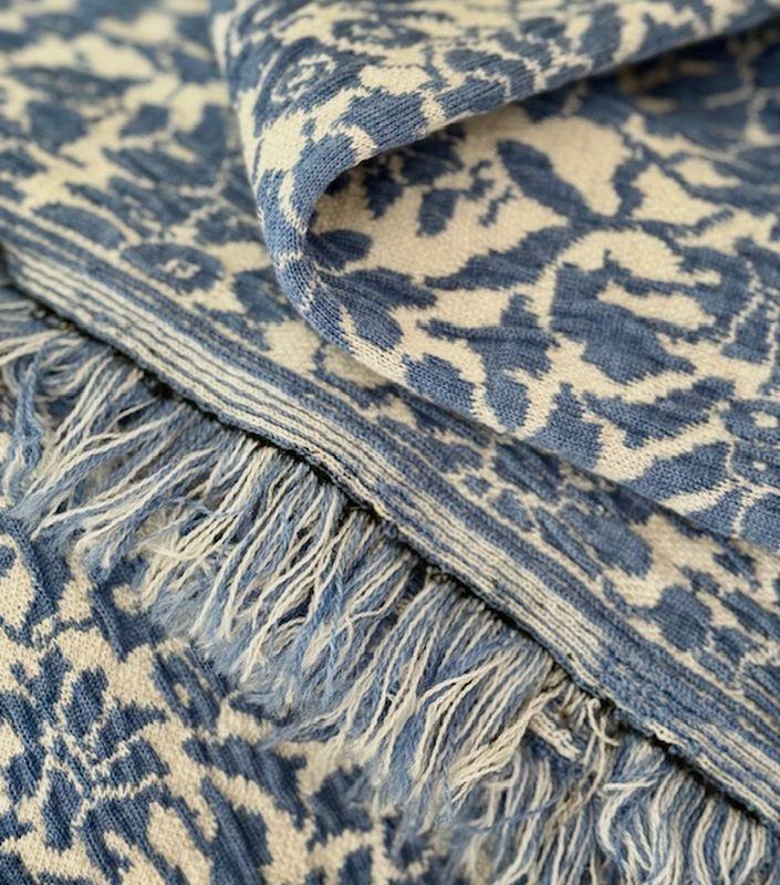 Merino-Cloque Fransen Strick