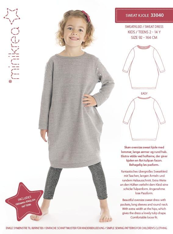 minikrea, SWEATKLEID, no 33040, 2-14 Jahre