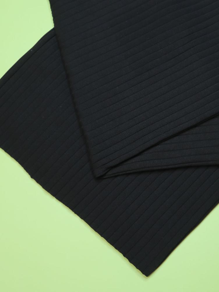 mint the Maker, Organic Wide Derby Rib, Black