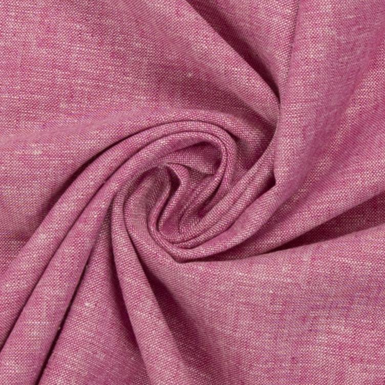 Mischgewebe Leinen/Baumwolle, UNI Pink
