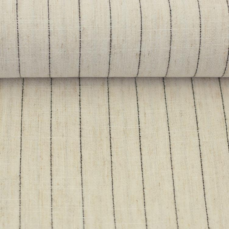 Mischgewebe, Stripe Linen/Viskose, Offwhite