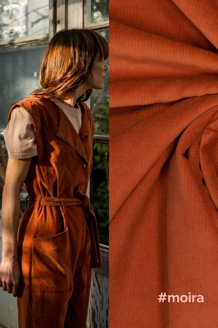 #moira, Washed Cord, Leather Brown
