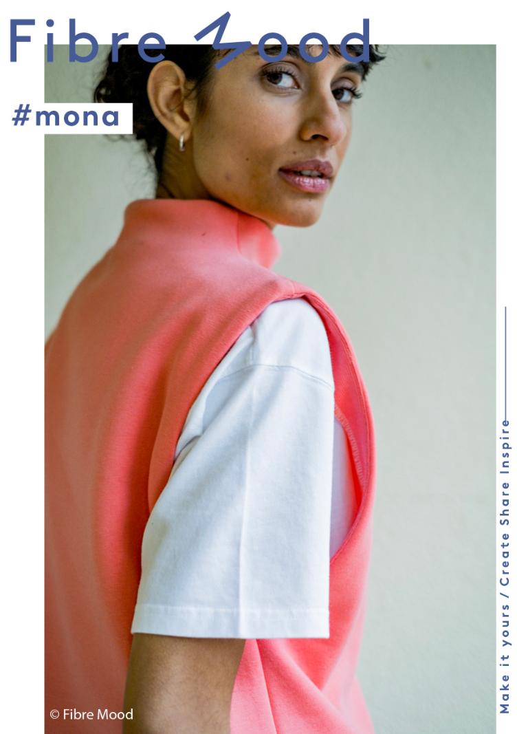 #mona, Pullunder, Sweat Heavy-Jogging, Coral/Lobster - 1
