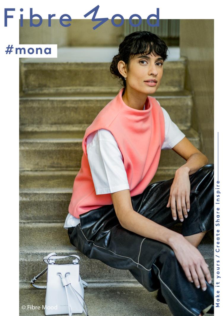 #mona, Pullunder, Sweat Heavy-Jogging, Coral/Lobster - 0