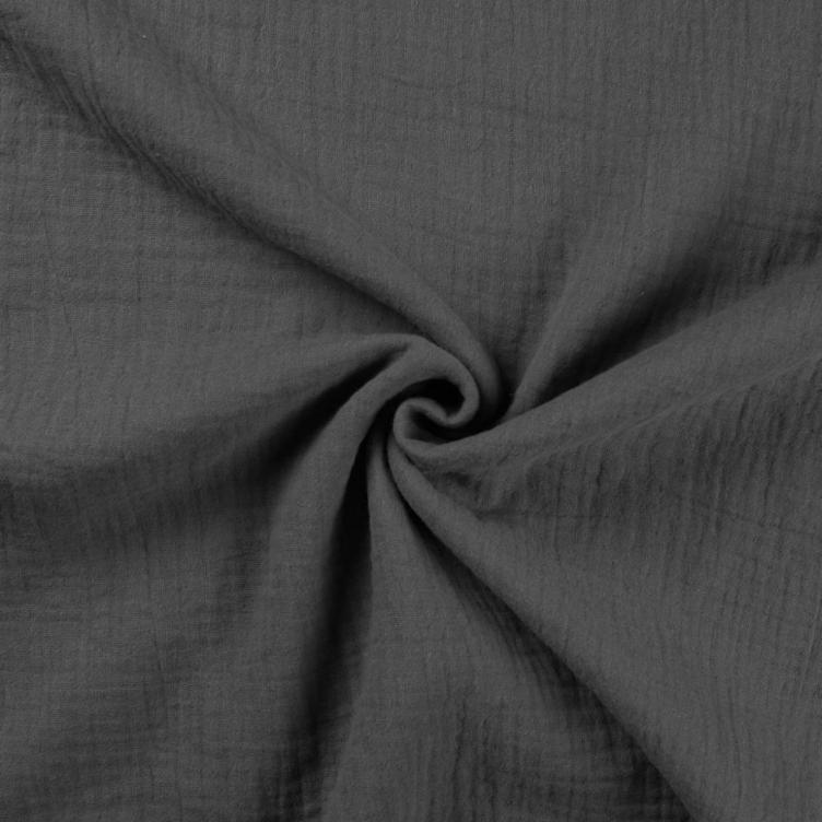 Moussline / Double Gauze, Dark Grey