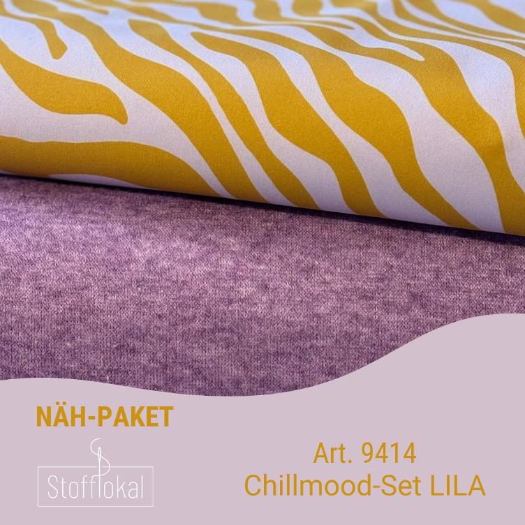 Näh-Kit Chillmood-Set Zebra LILA/Strick LILA
