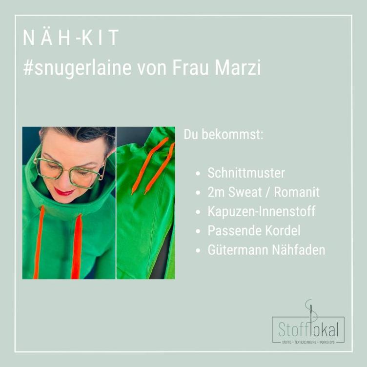 Näh-Kit // #snugerlaine Hoodie, Frau Marzi