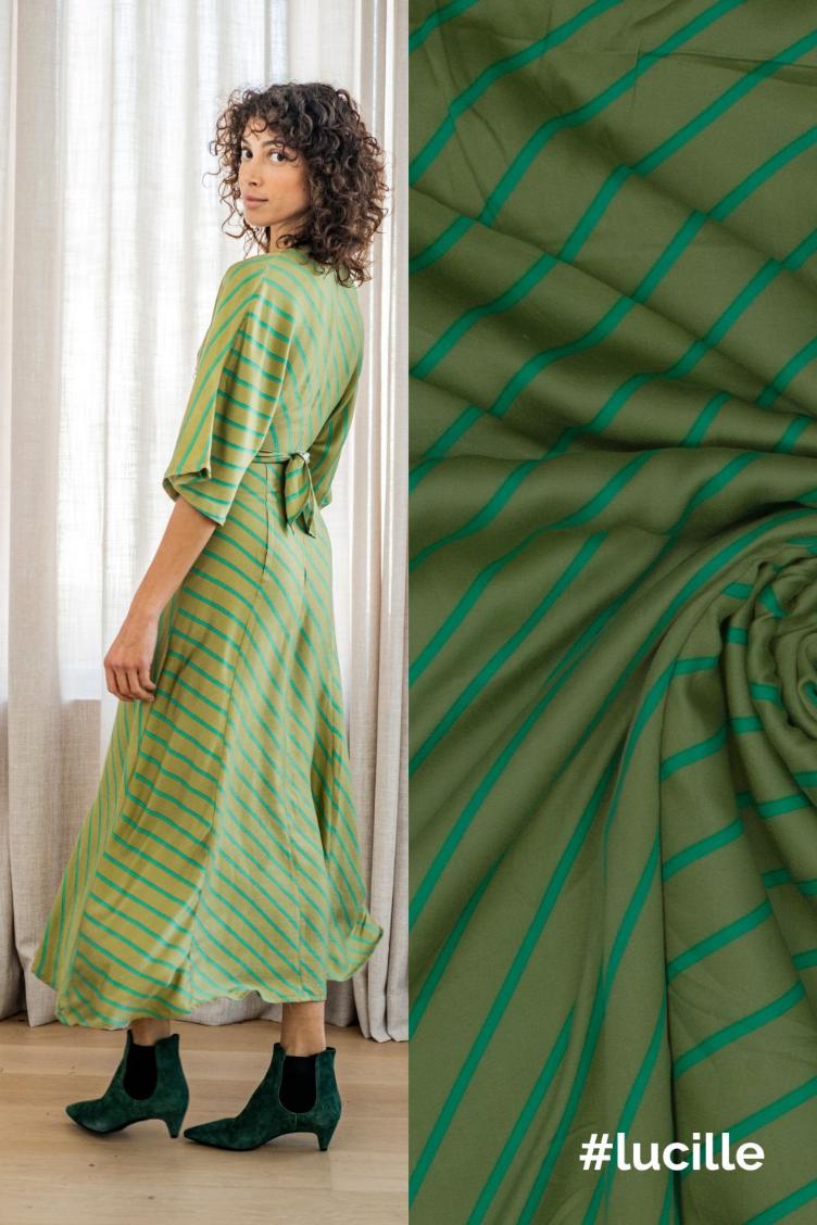 #nellie, Viskose/Satin, Green