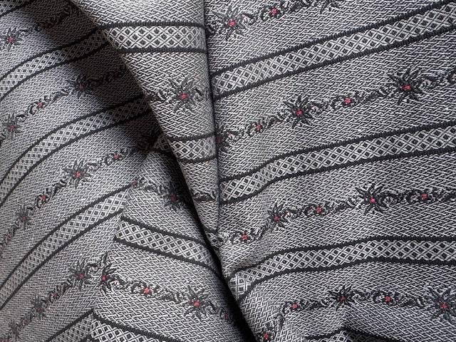 Original Edelweiss-Barchent Jacquard, Anthrazit