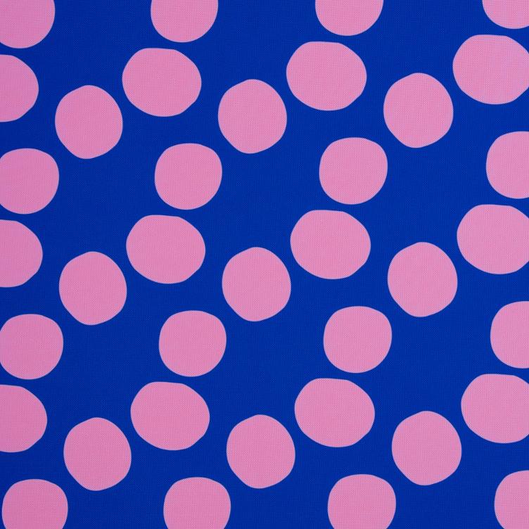 Oxford Gewebe, Colourful Collection by Cherry Picking, Dots Blau/Rosa