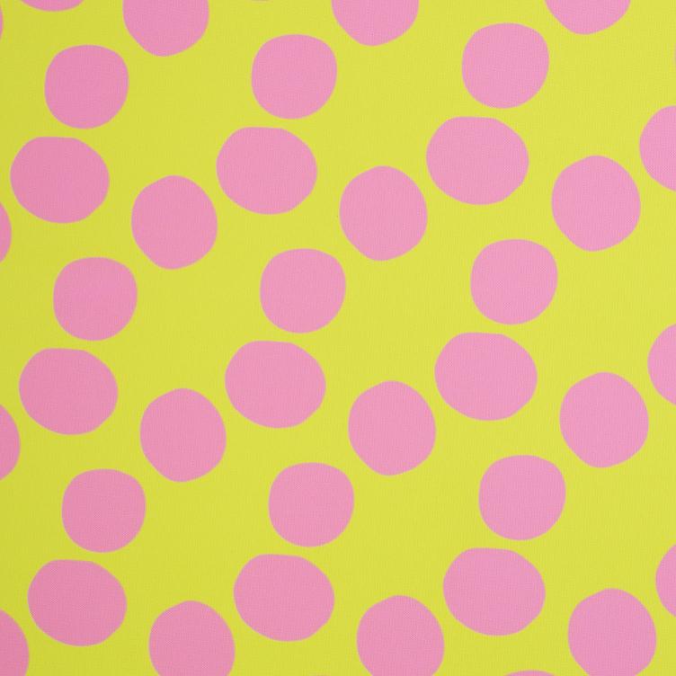 Oxford Gewebe, Colourful Collection by Cherry Picking, Dots Lime/Lila
