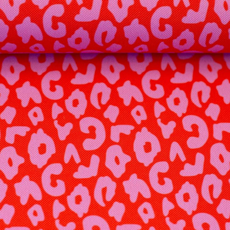 Oxford Gewebe, Colourful Collection by Cherry Picking, Leo Rot/Rosa