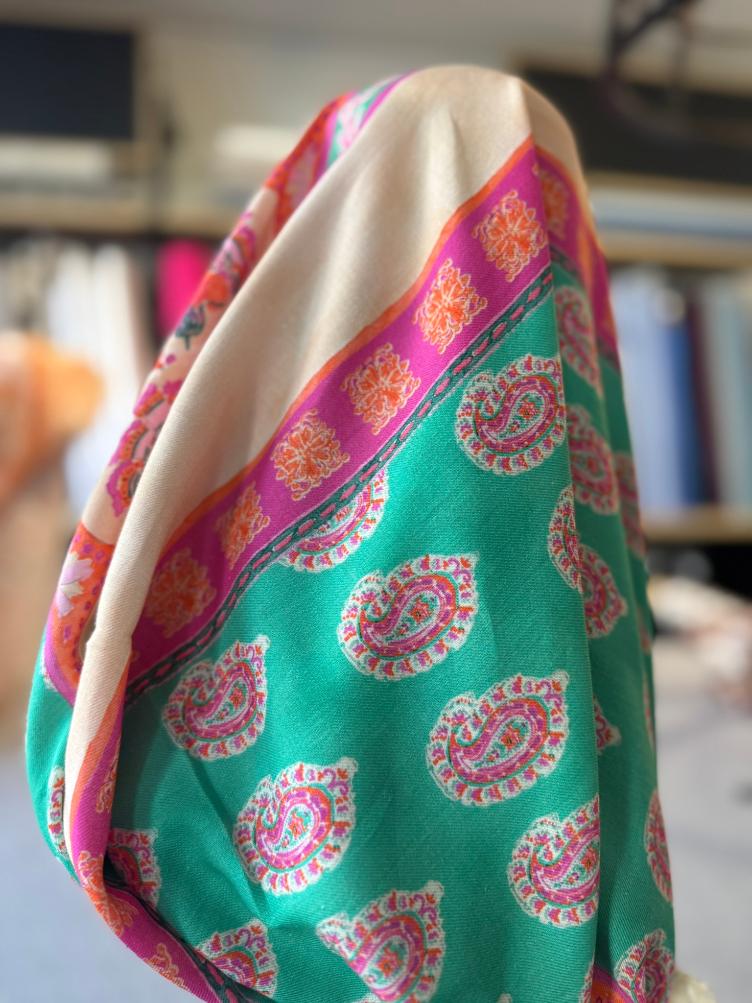 Paisley Boho Viskose, Multicolor