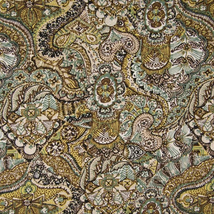 // Paisley Soft Yellow, Voile