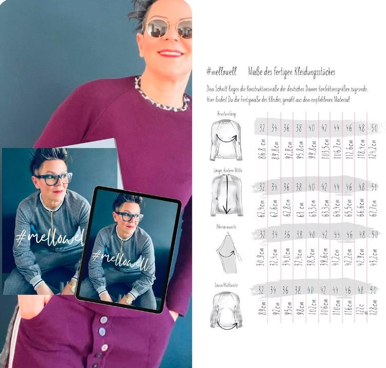 Papierschnittmuster #mellowell - 2