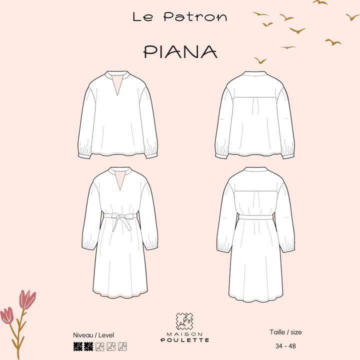 Papierschnittmuster PIANA, Maison Poulette