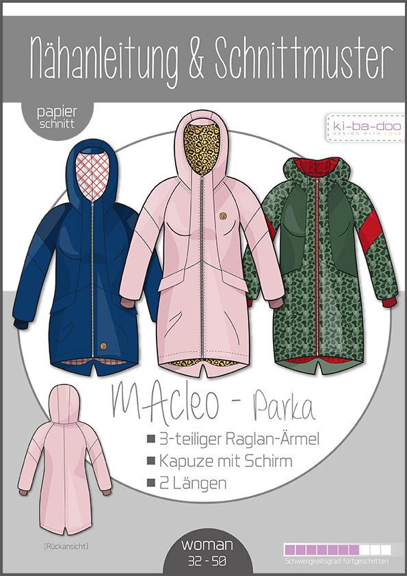 Parka MACleo, Damen (inkl. Youtube Video Nähanleitung)