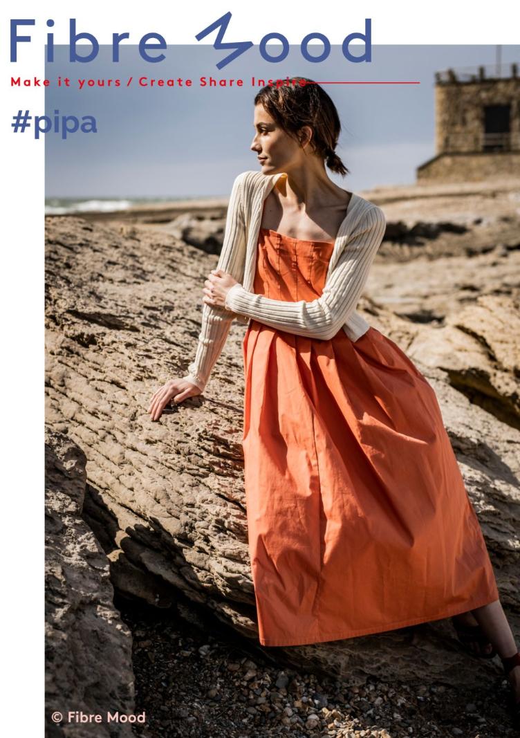 #pipa, Popeline/Baumwolle, uni Dunkelorange