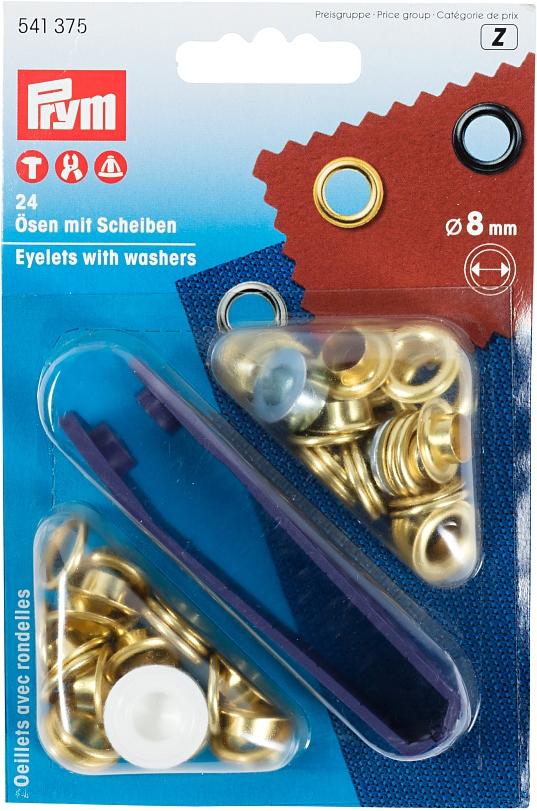 PRYM Ösen, 8mm, Gold