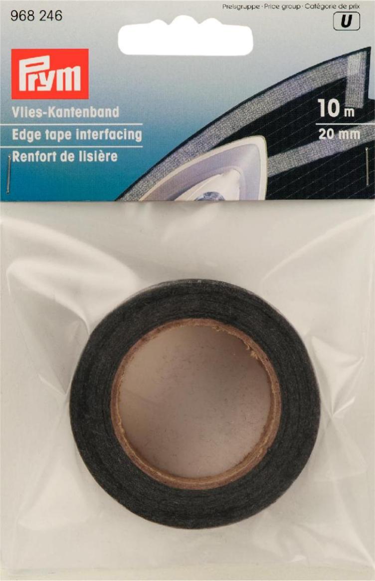 Prym Vlies-Kantenband/Nahtband 20mm/10m, Graphit