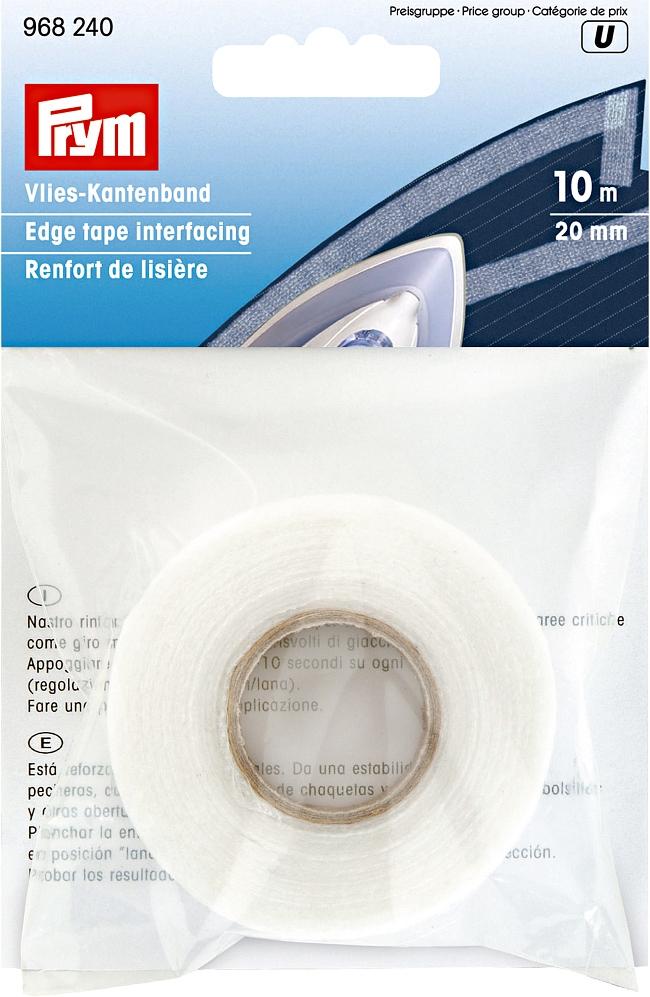 Prym Vlies-Kantenband/Nahtband 20mm/10m, Weiss