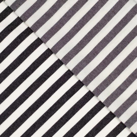 Indigo Denim Stripe, Anthrazit