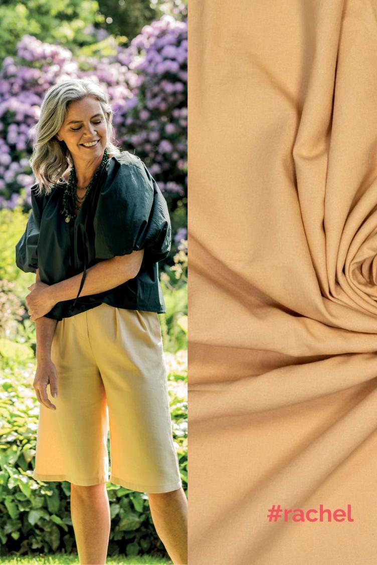 #rachel Bermuda, Linen/Viscose, Beige