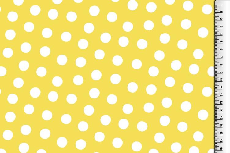Regenjacken-Stoff, Gelb Dots