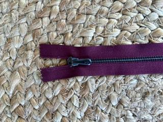 riri Metal Hosen, Bordeaux, Col. 2518, 16cm