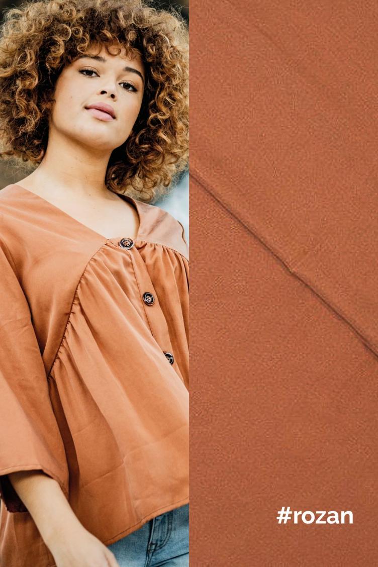 #rozan, Tencel, Cognac