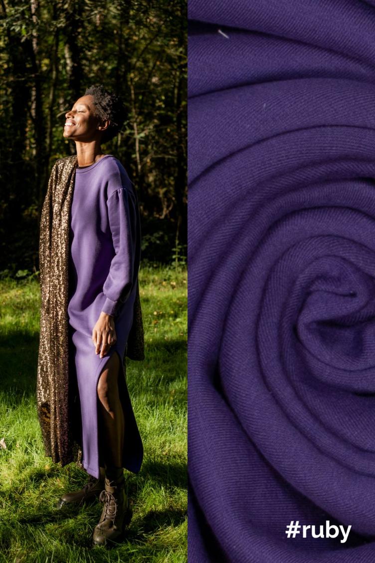 #ruby, Heavy Jogging uni, Organic Sweat, Purple