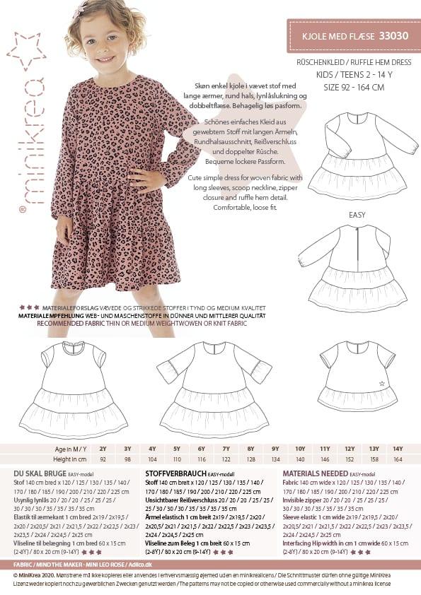 Rüschenkleid Girls, 2-14 Jahre (92-164) - 2
