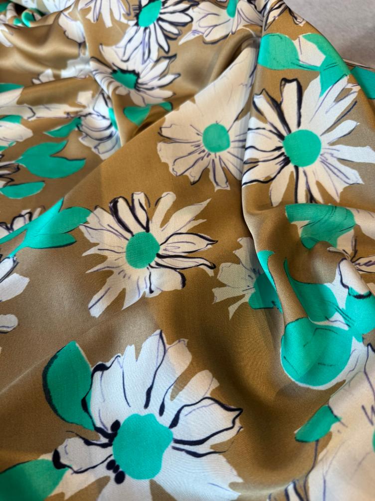 Summer-Flower, Stretch Beige