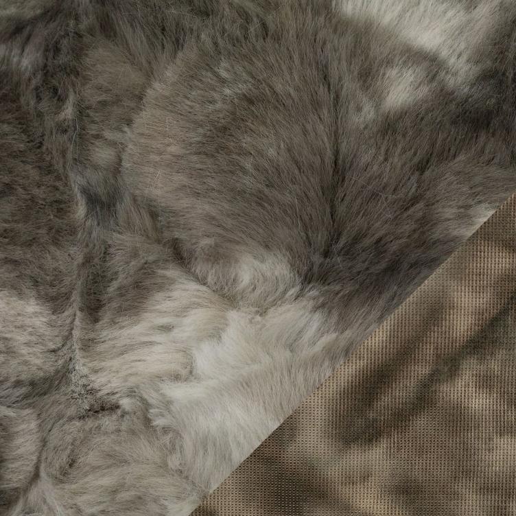Sierra Kunstpelz, Grau/Beige - 0